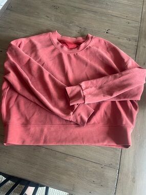 Lululemon Red/Coral Crewneck Sweatshirt, size 8